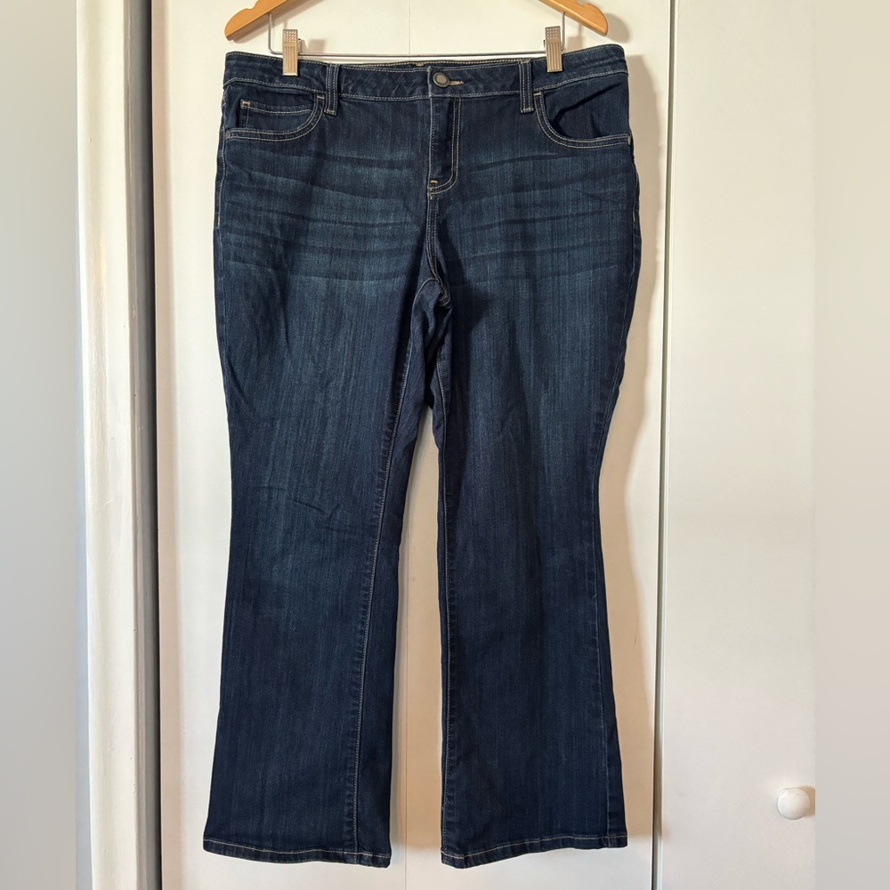 Simply Vera Vera Wang Dark Blue Boot Cut Jeans